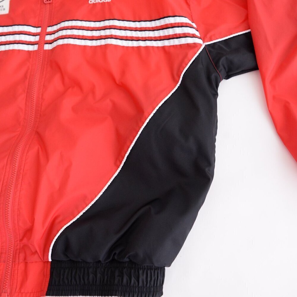 Vintage 90S Adidas Team Red Black Strathroy Pc Portugal Soccer Club Large - Picture 8 of 12